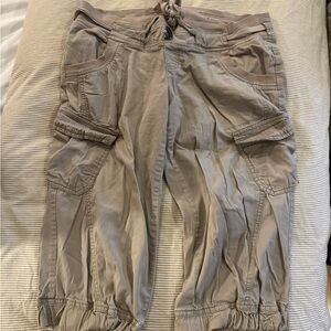 XCVI Gray Cargo Capris
